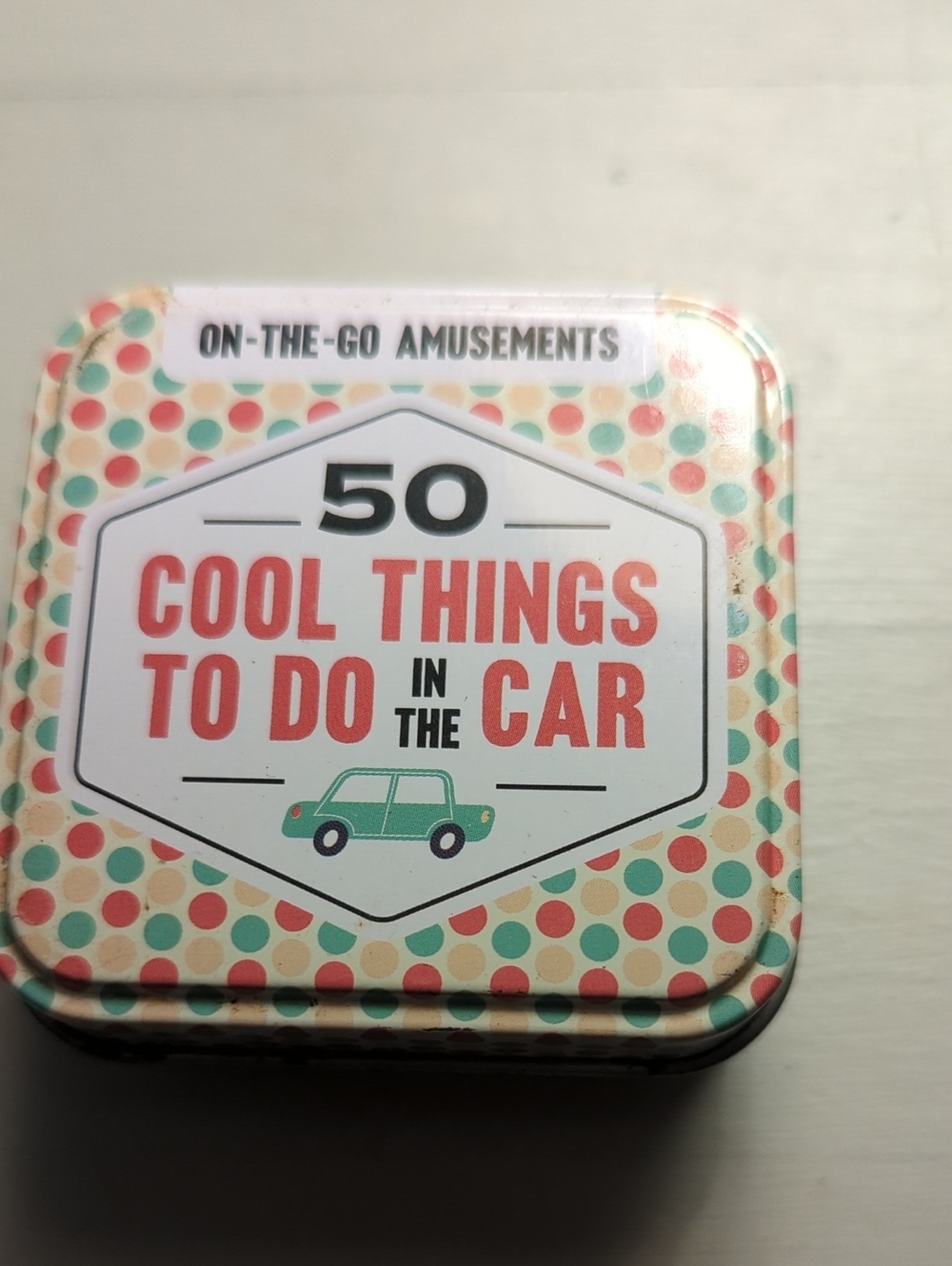 50 Cool Things To Do in the Car - Kids Travel Activity Tin (Multicolor)